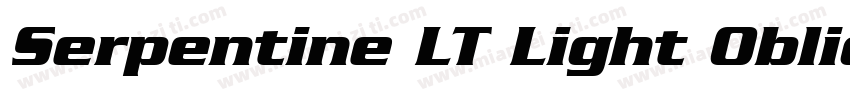 Serpentine LT Light Oblique字体转换